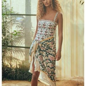 Agua Bendita inspired wrap cover-up skirt